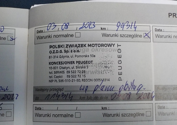 Peugeot 3008 cena 81900 przebieg: 106000, rok produkcji 2019 z Sławków małe 436